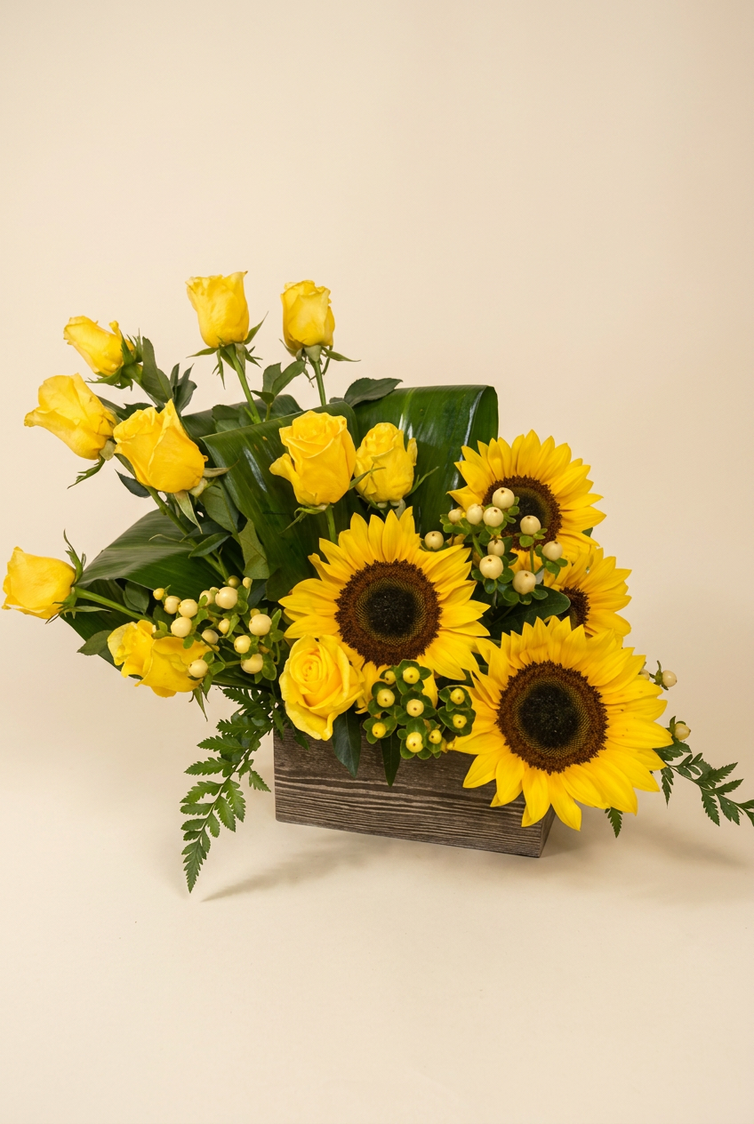 Girasol Wooden Box